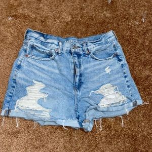 American eagle denim mom shorts